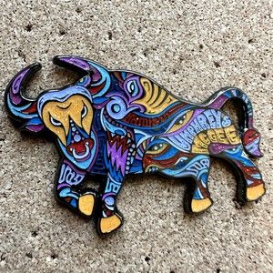 Danny Steinman Umphrey's McGee Bull Pin "Juicy" Variant LE 78/250